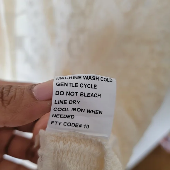 Rebellion Indie Boho Granola Girl Cream Lace Cardigan Kimono - Picture 5 of 8